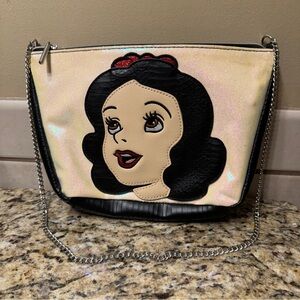 Danielle Nicole Snow White and Evil Queen double sided clutch purse with chain